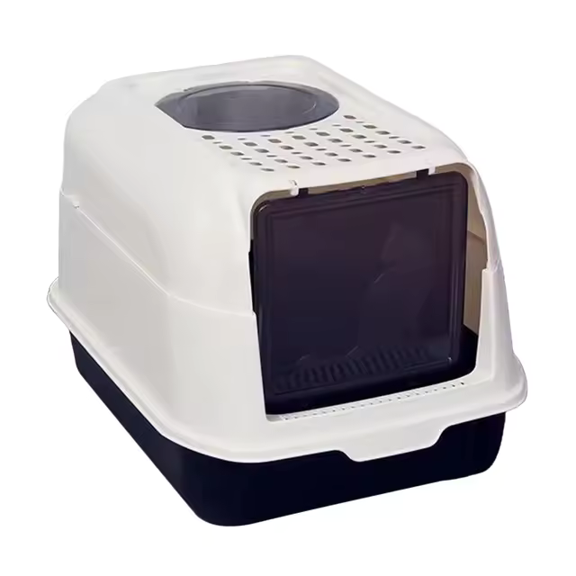 PET TOILET TRAINER WITH HOOD